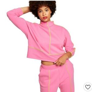 NWT Cropped Pullover Sweatshirt - Victor Glemaud x Target Pink